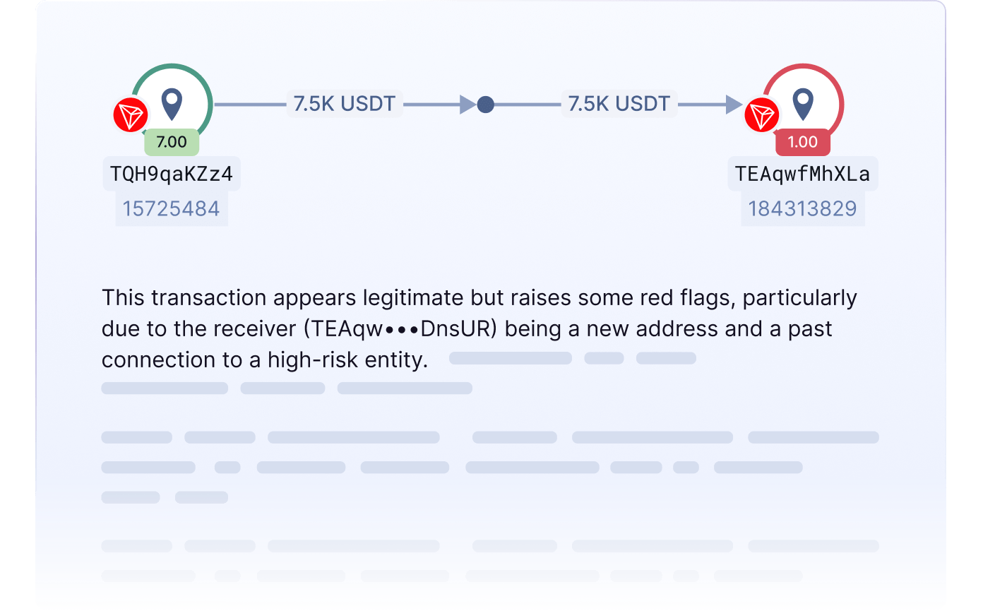 Automated summaries for blockchain investigations